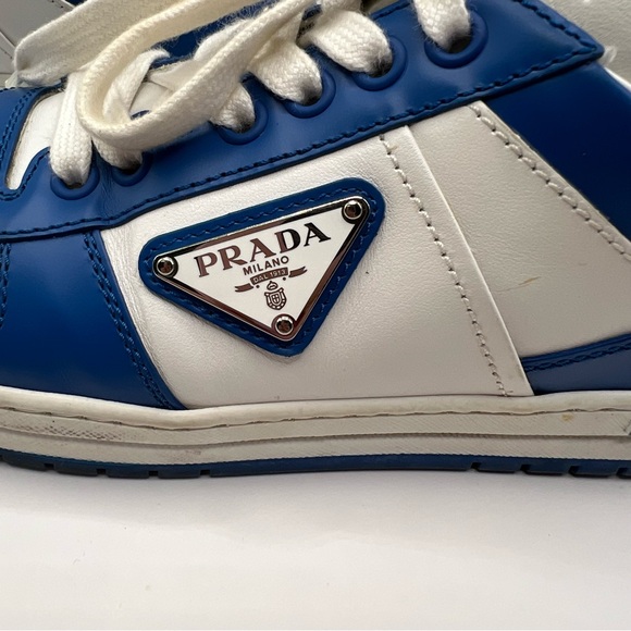 Prada Downtown Leather Sneakers - Picture 8 of 10